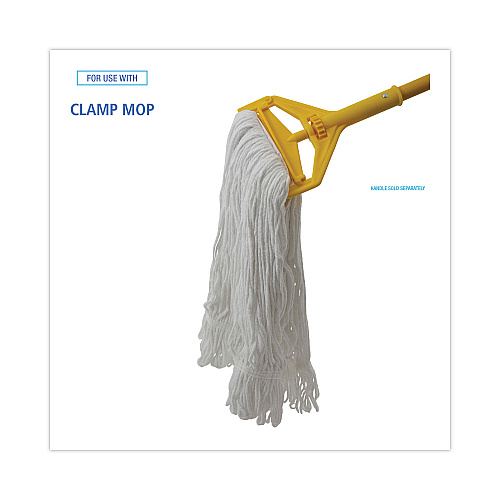 Boardwalk&reg; Pro Loop Wet Mop Head, Rayon, #24 Size, 12 Mop Heads (BWK4024RCT)