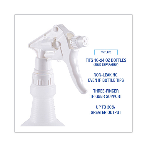 Boardwalk&reg; Trigger Sprayer for 24 oz.Bottles, 8"Tube, 24 Sprayers (BWK58108)