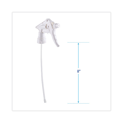Boardwalk&reg; Trigger Sprayer for 24 oz.Bottles, 8"Tube, 24 Sprayers (BWK58108)