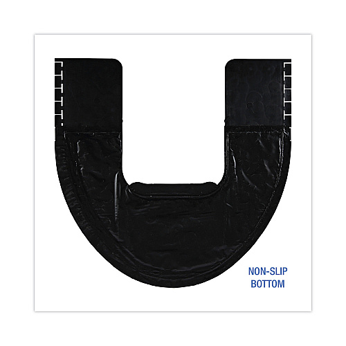 Boardwalk&reg; Commode Mat 2.0, Absorbant, Rubber, 22 x 22, Black, 6/Carton (BWKCMBB)