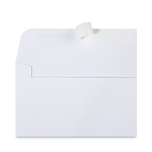 Universal Peel Seal Strip Business Envelope, #6 3/4, Square Flap, Self-Adhesive Closure, 3.63 x 6.5, White, 100/Box (UNV36000)