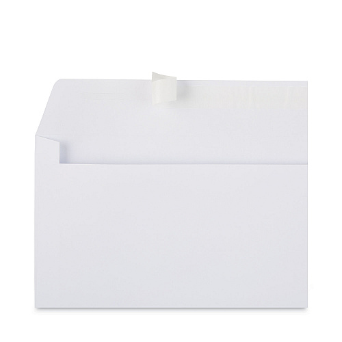 Universal Peel Seal Strip Business Envelope, #10, Square Flap, Self-Adhesive Closure, 4.13 x 9.5, White, 100/Box (UNV36002)
