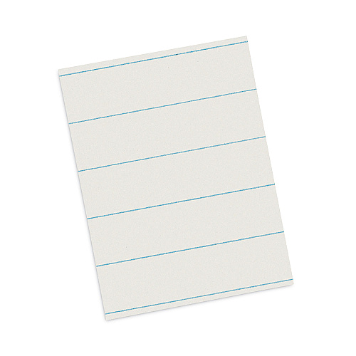 Pacon Ruled Newsprint Paper, 3/8" Short Rule, 8.5 x 11, 500/Pack (2603)
