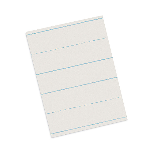 Pacon Skip-A-Line Ruled Newsprint Paper, 3/4" Two-Sided Long Rule, 8.5 x 11, 500/Ream (2635)
