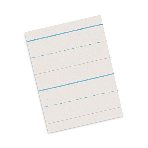 Pacon Multi-Program Picture Story Paper, 30 lb Bond Weight, 5/8" Long Rule, One-Sided, 8.5 x 11, 500/Pack (2691)