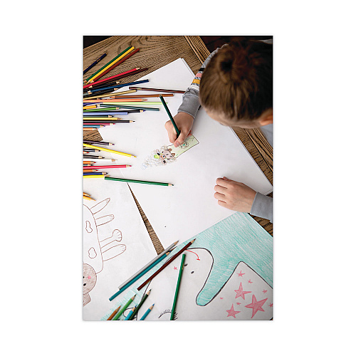 Pacon White Drawing Paper, 47 lb Text Weight, 12 x 18, Pure White, 500/Ream (4742)