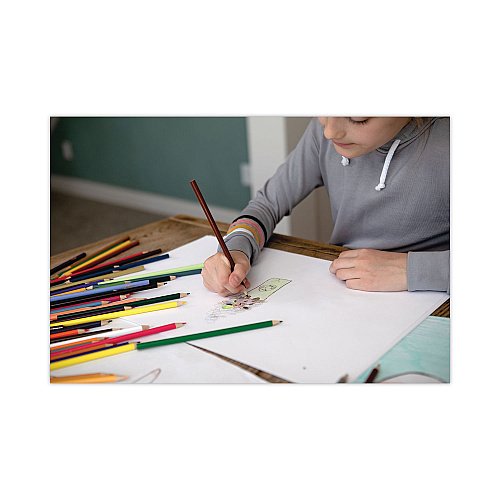 Pacon White Drawing Paper, 47 lb Text Weight, 18 x 24, Pure White, 500/Ream (4748)