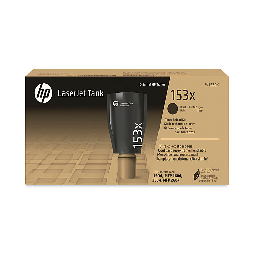HP153X, (W1530X) High-Yield Black Original LaserJet Tank Toner Reload Kit
