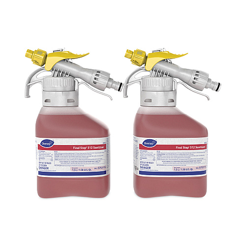 Diversey Final Step 512 Sanitizer, Red, 1.5 L RTD Refill, 2/Carton (5753116)