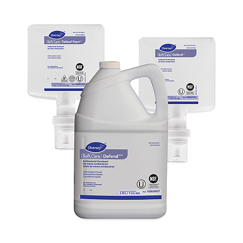 Diversey Soft Care Defend Foam Handwash Refill, Fragrance-Free, 1.2 L, 6/Carton (100907902)