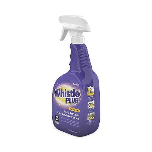 Diversey Whistle Plus Multi-Purpose Cleaner and Degreaser, Citrus, 32 oz Spray Bottle, 8/Carton (CBD540564)