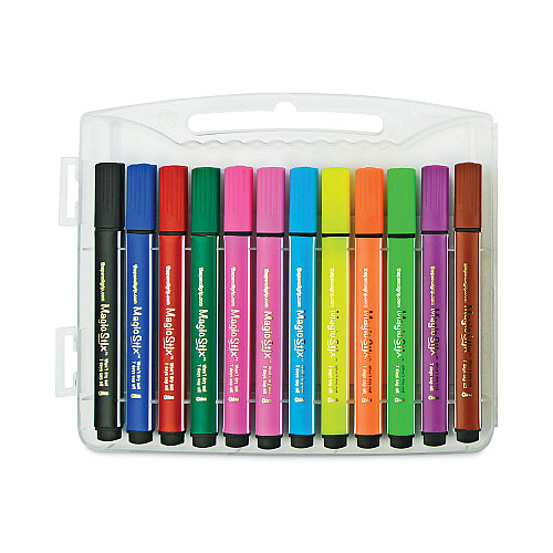 The Pencil Grip Magic Stix Markers, Medium Bullet Tip, Assorted Colors, 24/Pack (397)