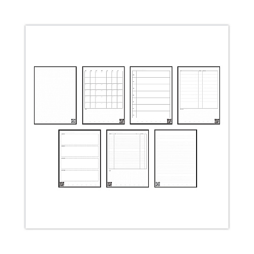 Rocketbook Fusion Smart Notebook, Seven Assorted Page Formats, Teal Cover, (21) 8.8 x 6 Sheets (EVRFERCCCEFR)