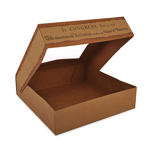 SCT Window Flag Design Pie Boxes, 8 x 8 x 2.5, White, Paper, 150/Carton (2480)