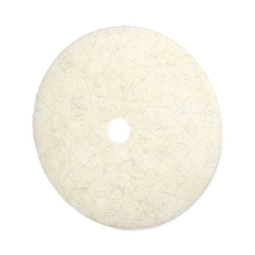 Boardwalk&reg; Natural Burnishing Floor Pads, 27" Diameter, White, 5/CT (BWK4027NAT)
