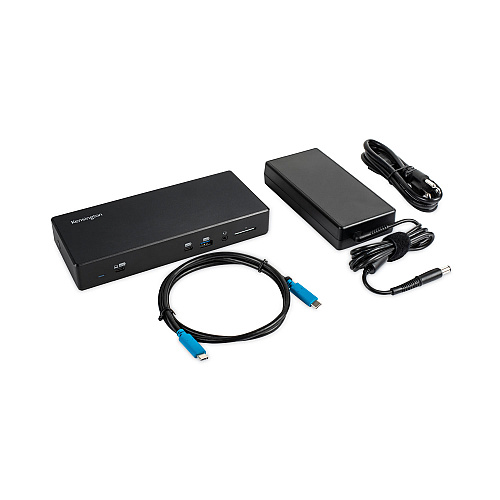 Kensington SD4850P USB-C 10 Gbps Dual Video Driverless Docking Station, Black (K34115NA)