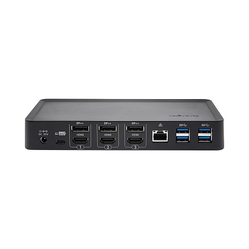 Kensington SD4900P USB-C and USB-A 10 Gbps Triple 4K Hybrid Dock, Black (K36800NA)