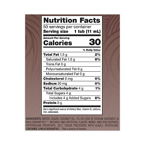 Coffee-mate Liquid Coffee Creamer, Salted Caramel Chocolate, 0.38 oz Mini Cups, 50/Box, 4 Boxes/Carton, 200 Total/Carton (77197CT)