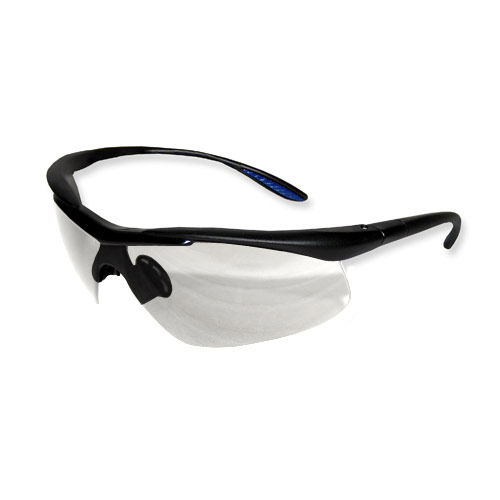 Proworks Comfort Eyewear Safety Glasses, Clear Lens, Black Frame - Box Of 12 (EW-C200C)