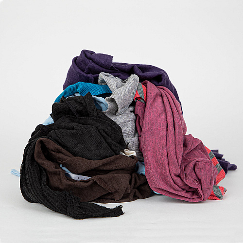 R-c45 T-shirt Reclaimed Rags Colored - 10 Lb Box (R-C45-10)