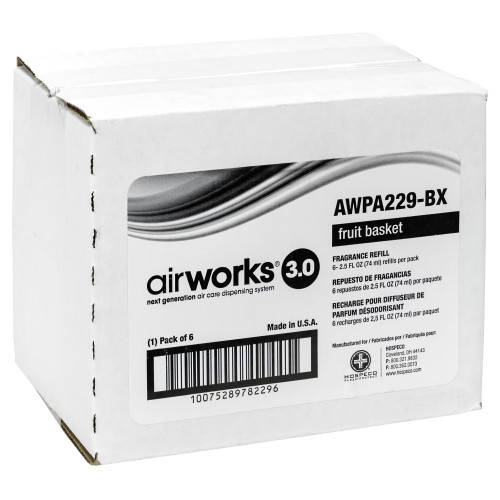 Airworks 3.0 Passive Air Freshener, Fruit Basket, 2.5 Fl. Oz./74 Ml, 6/bx, 8 Bxs/cs, Box Of 6 (AWPA229-BX)