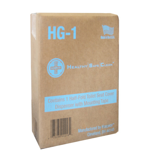 Health Gards Half-fold Toilet Seat Cover Dispenser, White, 1 Each (HG-1)