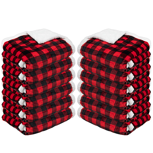 Buffalo Plaid Throw 50x70 - Red & Black - Case Of 12 (THROW-BUFPL-50X70-CS)