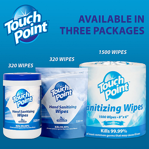 Hand Sanitizing Wipes Canister - 1 Roll (PNPWS320HS)