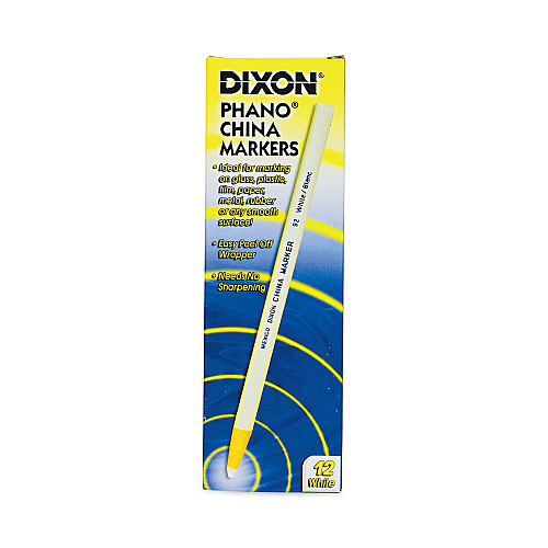 Dixon China Marker, White, Dozen (00092)