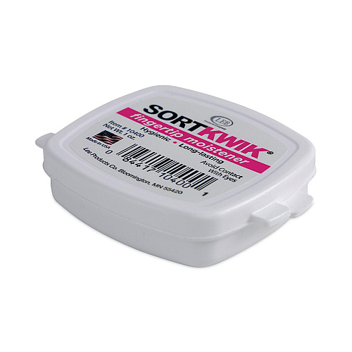 LEE Sortkwik Fingertip Moisteners, 1 oz, Pink (10400)
