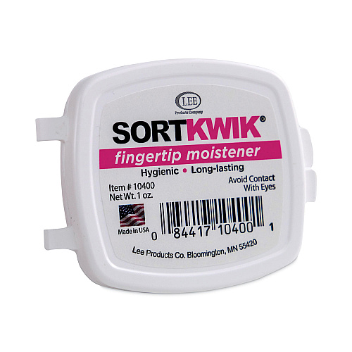 LEE Sortkwik Fingertip Moisteners, 1 oz, Pink (10400)
