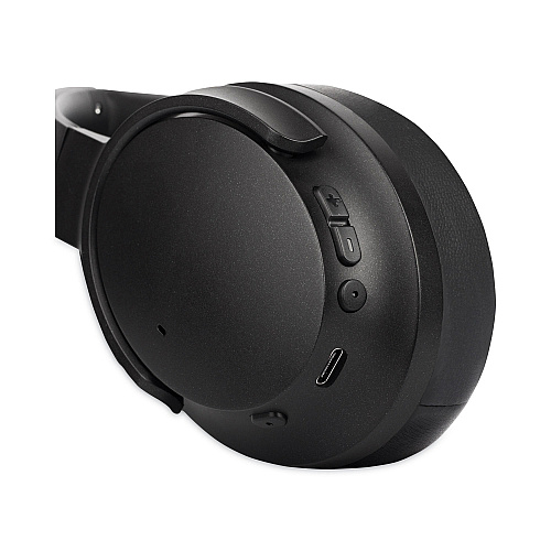 Morpheus 360 SYNERGY HD Wireless Noise Cancelling Headphones Bluetooth Headset with Microphone, 4 ft Cord, Black (HP9550HD)