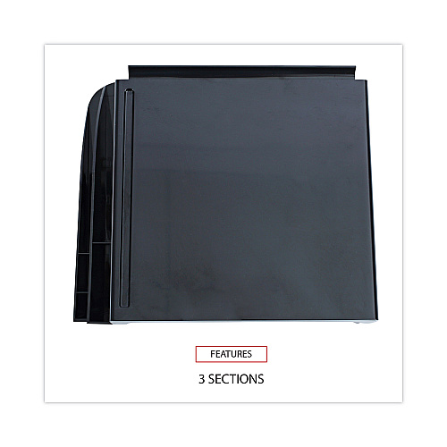 Universal Recycled Telephone Stand and Message Center, 12.25 x 10.5 x 5.25, Black (UNV08116)