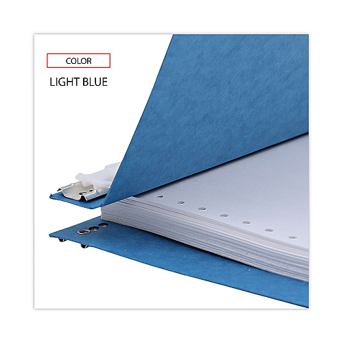 Universal Pressboard Hanging Binder, 2 Posts, 6" Capacity, 9.5 x 11, Light Blue (UNV15431)