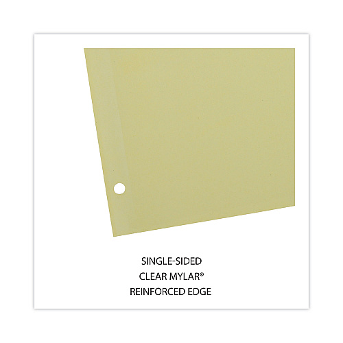 Universal Insertable Tab Index, 8-Tab, 11 x 8.5, Buff, Clear Tabs, 24 Sets (UNV20841)