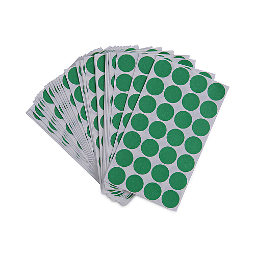 Universal Self-Adhesive Removable Color-Coding Labels, 0.75" dia, Green, 28/Sheet, 36 Sheets/Pack (UNV40115)