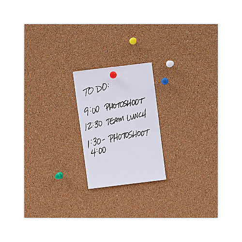 Universal Cork Board with Oak Style Frame, 24 x 18, Tan Surface (UNV43602)