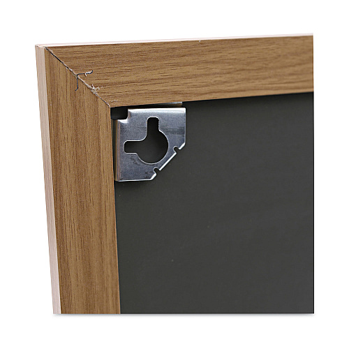 Universal Cork Board with Oak Style Frame, 24 x 18, Tan Surface (UNV43602)