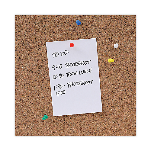 Universal Cork Bulletin Board, 36 x 24, Tan Surface, Aluminum Frame (UNV43613)