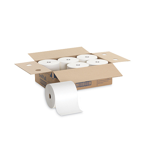 Georgia Pacific Professional Hardwound Roll Paper Towel, Nonperforated, 1-Ply, 7.87" x 1,000 ft, White, 6 Rolls/Carton (26470)