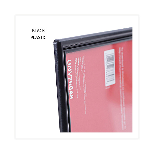 Universal All Purpose Document Frame, 8.5 x 11 Insert, Black, 3/Pack (UNV76848)