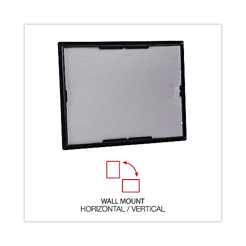 Universal All Purpose Document Frame, 8.5 x 11 Insert, Black, 3/Pack (UNV76848)