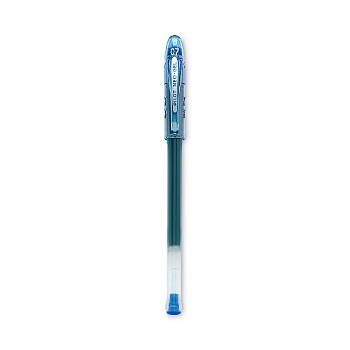 Pilot Neo-Gel Gel Pen, Stick, Fine 0.7 mm, Blue Ink, Translucent Blue Barrel, Dozen (14002)
