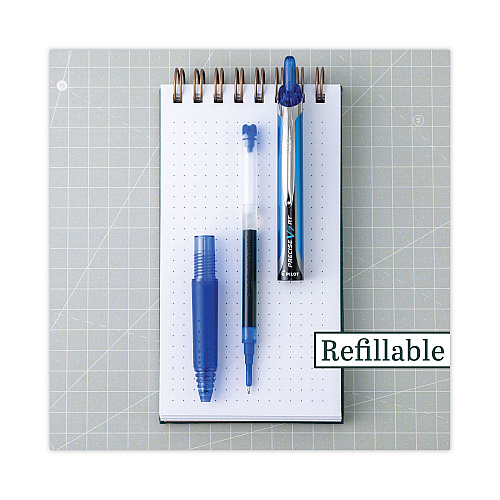 Pilot Precise V7RT Roller Ball Pen, Retractable, Fine 0.7 mm, Blue Ink, Blue Barrel (26068)