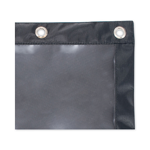 Advantus Binder Pencil Pouch, 10 x 7.38, Black/Clear, 3/Pack (63067)