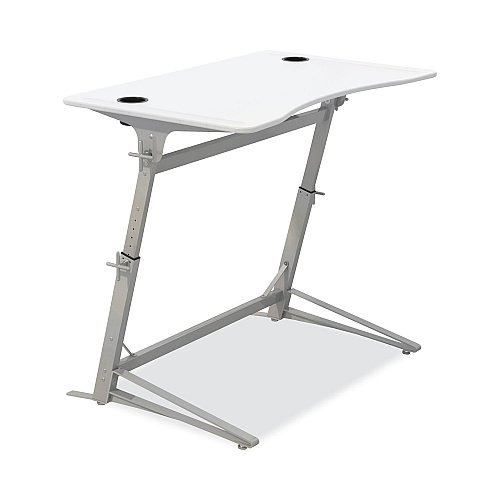 Safco Verve Standing Desk, 47.25" x 31.75" x 36" to 42", White (1959WH)