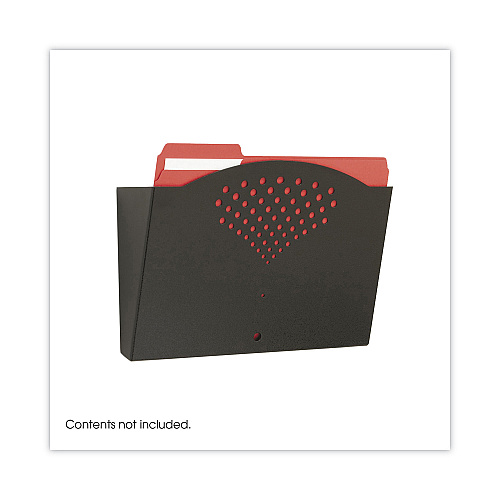 Safco Steel Wall Pocket, Letter Size, 12" x 3" x 9", Black (3170BL)