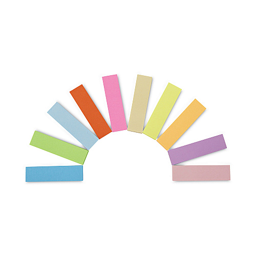 Universal Self-Stick Page Tabs, 0.5" x 1.75", Assorted Colors, 500/Pack (UNV99026)