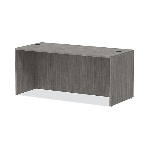 Alera Valencia Series Straight Front Desk Shell, 65" x 29.5" x 29.63", Gray (ALEVA216630GY)