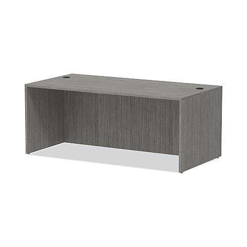 Alera Valencia Series Straight Front Desk Shell, 71" x 35.5" x 29.63", Gray (ALEVA217236GY)